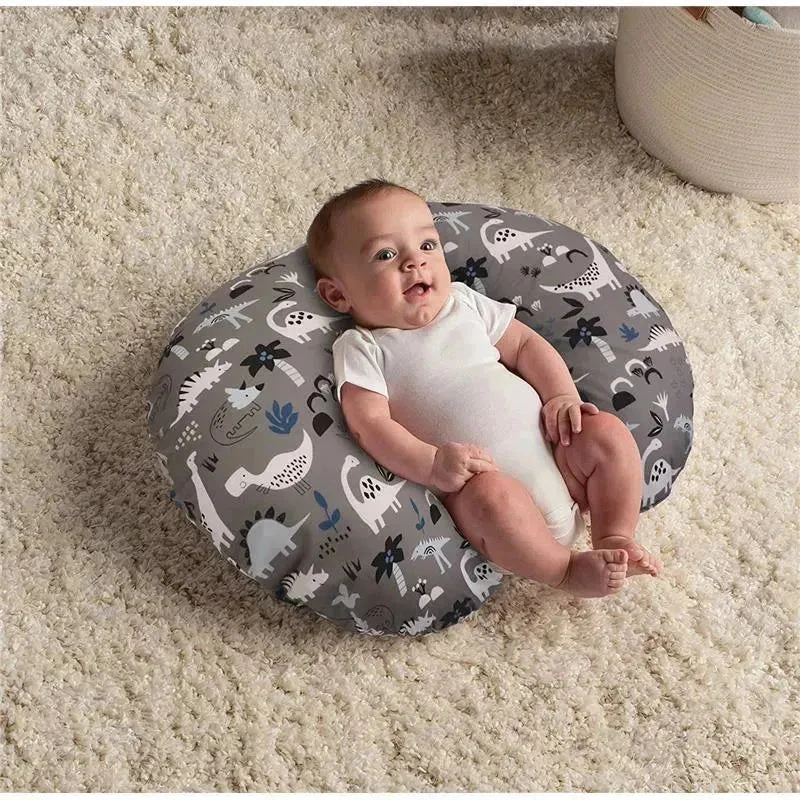 Boppy Feeding And Infant Support Pillow - Gray Dinosaurs 6 Boppy Feeding And Infant Support Pillow - Gray Dinosaurs - Image 4