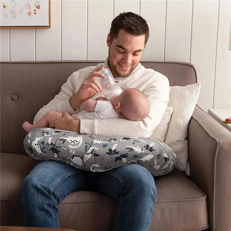 Boppy Feeding And Infant Support Pillow - Gray Dinosaurs 7 Boppy Feeding And Infant Support Pillow - Gray Dinosaurs - Image 5