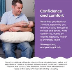 Boppy - Nursing Pillow With Luxe Fabric Cover, Oatmeal Boucle -Macro Baby Store boppy nursing pillow with luxe fabric cover oatmeal boucle image 6