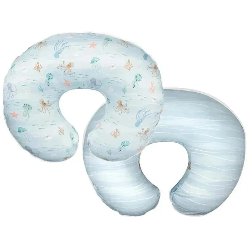 Boppy - Nursing Pillow Cover, Blue Ocean 3 Boppy - Nursing Pillow Cover, Blue Ocean