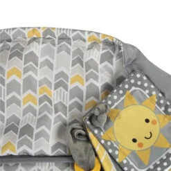 Boppy - Shopping Cart And High Chair Cover, Sunshine Yellow And Gray Chevron With Changeable SlideLine And Seatbelt -Macro Baby Store boppy shopping cart and high chair cover sunshine yellow and gray chevron with changeable slideline and seatbelt image 5