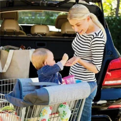 Munchkin - Brica GoShop Baby Shopping Cart Cover -Macro Baby Store brica goshop shopping cart cover grey image 13