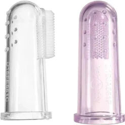 Brilliant Baby - Finger Toothbrush, 3 Months Old And Up, Pink/Clear, 2 Brush Set 12 Brilliant Baby - Finger Toothbrush, 3 Months Old And Up, Pink/Clear, 2 Brush Set -Macro Baby Store brilliant baby finger toothbrush 3 months old and up pink clear 2 brush set image 3