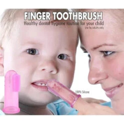 Brilliant Baby - Finger Toothbrush, 3 Months Old And Up, Pink/Clear, 2 Brush Set 16 Brilliant Baby - Finger Toothbrush, 3 Months Old And Up, Pink/Clear, 2 Brush Set -Macro Baby Store brilliant baby finger toothbrush 3 months old and up pink clear 2 brush set image 7