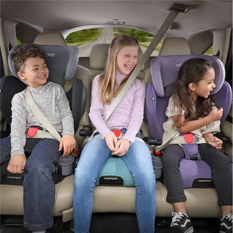 Britax - Highpoint 2-Stage Belt Positioning Booster Car Seat, Gray Ombre 5 Britax - Highpoint 2-Stage Belt Positioning Booster Car Seat, Gray Ombre - Image 3