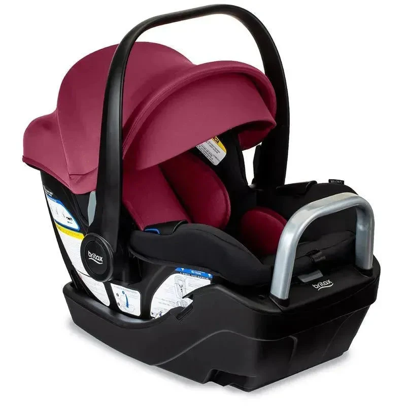 Britax - Willow S Infant Car Seat With Alpine Anti-Rebound Base, Ruby Onyx 3 Britax - Willow S Infant Car Seat With Alpine Anti-Rebound Base, Ruby Onyx