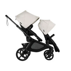 Bugaboo - Kangaroo Double Stroller, Black/Midnight Black-Misty White -Macro Baby Store bugaboo kangaroo double stroller black midnight black misty white image 1