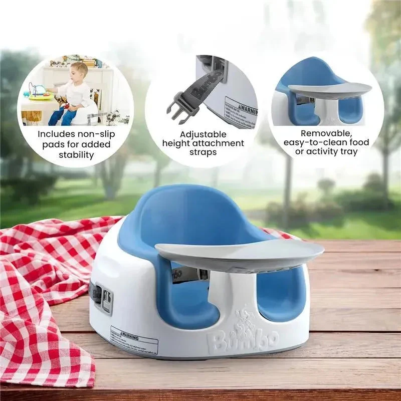 Bumbo - Grey Infant Floor Seat Baby Sit Up Chair 6 Bumbo - Grey Infant Floor Seat Baby Sit Up Chair - Image 4