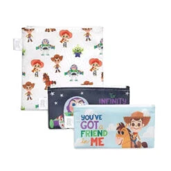 Bumkins - 3Pk Disney Toy Story Reusable Snack Bag