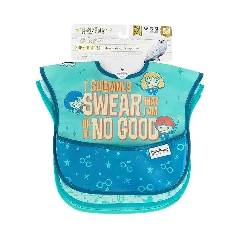 Bumkins - 3Pk Harry Potter Mischief Managed Superbib 7 Bumkins - 3Pk Harry Potter Mischief Managed Superbib - Image 5