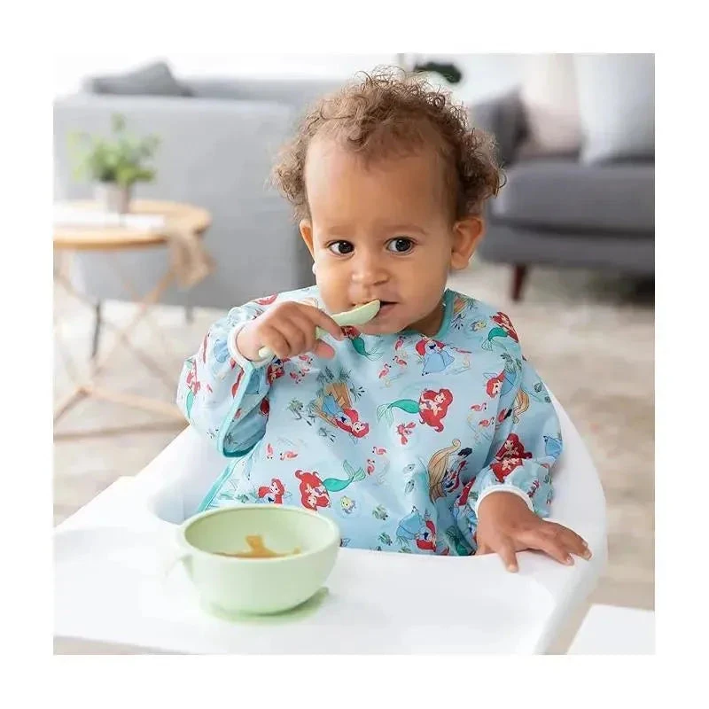 Bumkins - Disney Baby Sleeved Bib, Little Mermaid 5 Bumkins - Disney Baby Sleeved Bib, Little Mermaid - Image 3