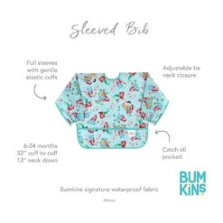 Bumkins - Disney Baby Sleeved Bib, Little Mermaid 9 Bumkins - Disney Baby Sleeved Bib, Little Mermaid -Macro Baby Store bumkins disney baby sleeved bib little mermaid image 4