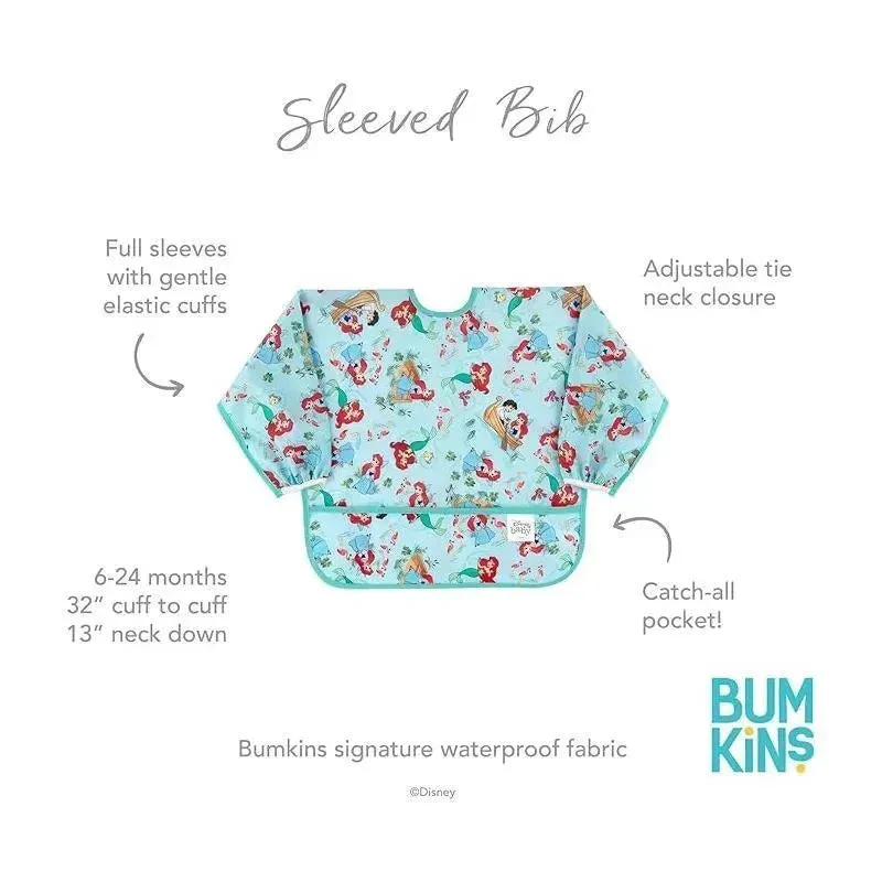 Bumkins - Disney Baby Sleeved Bib, Little Mermaid 6 Bumkins - Disney Baby Sleeved Bib, Little Mermaid - Image 4