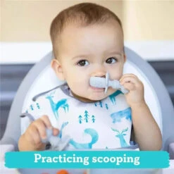 Bumkins - Silicone Chewtensils, Gray -Macro Baby Store bumkins silicone chewtensils gray image 7