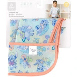 Bumkins - Sleeved Bib, Aloha -Macro Baby Store bumkins sleeved bib aloha image 4