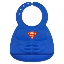 Bumkins Superman Silicone Bib, 6-24 Months