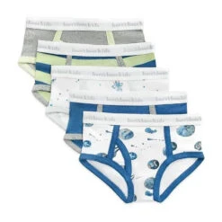 Burt's Bees Baby Burts Bees - 5Pk Little Planets & Space Shuttles Underwear