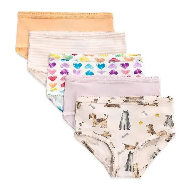 Burt's Bees Baby Burts Bees - 5Pk Puppy Party & Rainbow Hearts Underwear, Puppy Party 3 Burt's Bees Baby Burts Bees - 5Pk Puppy Party & Rainbow Hearts Underwear, Puppy Party