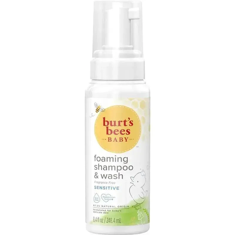 Burt's Bees Baby Burt's Bees - Baby Foaming Shampoo & Wash, Sensitive, 8.4 Fl Oz 4 Burt's Bees Baby Burt's Bees - Baby Foaming Shampoo & Wash, Sensitive, 8.4 Fl Oz - Image 2