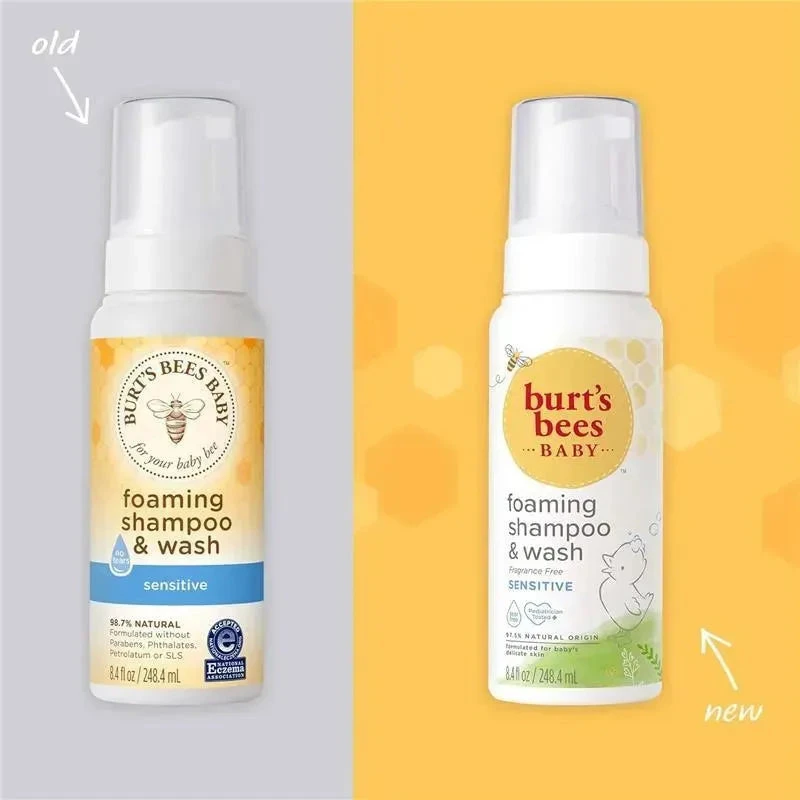 Burt's Bees Baby Burt's Bees - Baby Foaming Shampoo & Wash, Sensitive, 8.4 Fl Oz 5 Burt's Bees Baby Burt's Bees - Baby Foaming Shampoo & Wash, Sensitive, 8.4 Fl Oz - Image 3