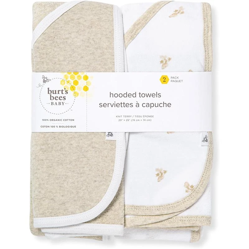 Burt's Bees Baby Burt's Bees - Baby Hooded Towels, Absorbent Knit Terry, Oatmel 7 Burt's Bees Baby Burt's Bees - Baby Hooded Towels, Absorbent Knit Terry, Oatmel - Image 5