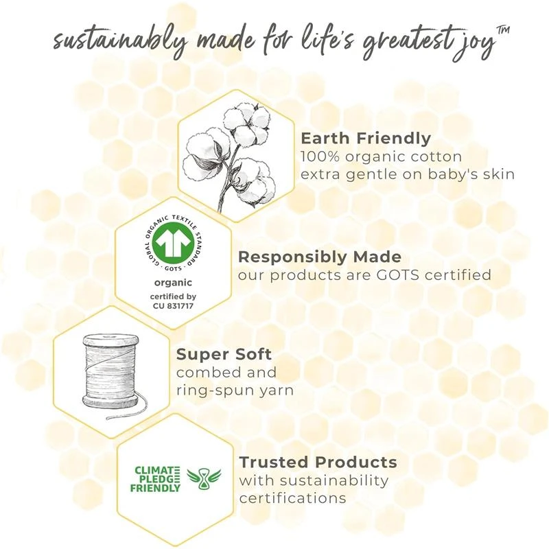 Burt's Bees Baby Burt's Bees - Baby Infant Washcloths, 100% Organic Cotton, 3Pck, Hummus 5 Burt's Bees Baby Burt's Bees - Baby Infant Washcloths, 100% Organic Cotton, 3Pck, Hummus - Image 3