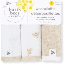 Burt's Bees Baby Burt's Bees - Baby Infant Washcloths, 100% Organic Cotton, 3Pck, Hummus 9 Burt's Bees Baby Burt's Bees - Baby Infant Washcloths, 100% Organic Cotton, 3Pck, Hummus -Macro Baby Store burts bees baby infant washcloths 100 organic cotton 3pck hummus image 4
