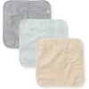 Burt's Bees Baby Burt's Bees - Baby Infant Washcloths, 100% Organic Cotton, Knit Terry, 3Pk, Quarry -Macro Baby Store burts bees baby infant washcloths 100 organic cotton knit terry 3pk quarry image 1