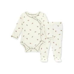 Burt's Bees Baby Burts Bees - Golden Bee Bodysuit & Footed Pant Set