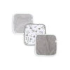 Burt's Bees Baby Burt's Bees Set Of 3 A-Bee-C Washcloths Heather Grey One Size Hanger Grey 1 Burt's Bees Baby Burt's Bees Set Of 3 A-Bee-C Washcloths Heather Grey One Size Hanger Grey -Macro Baby Store burts bees set of 3 a bee c washcloths heather grey one size hanger grey image 1