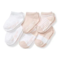 Burt's Bees Baby Burts Bees - Set Of 6 Multi Ankle Socks Ranunculus