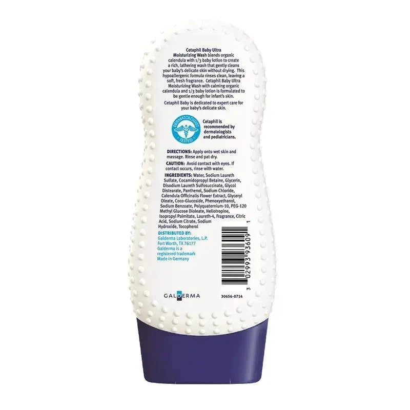 Cetaphil Baby Ultra Moisturizing Wash, 7.8 Oz. 4 Cetaphil Baby Ultra Moisturizing Wash, 7.8 Oz. - Image 2