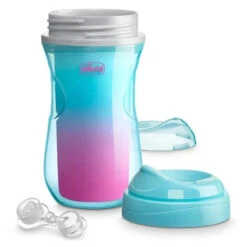 Chicco - 2Pk Insulated Rim Spout Trainer Sippy Cup 9Oz. Pink/Teal/Purple Ombre -Macro Baby Store chicco 2pk insulated rim spout trainer sippy cup 9oz pink teal purple ombre image 5