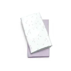 Chicco - 2Pk Lullago Bassinet Sheets, Lavender Triangle