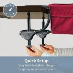 Chicco - Caddy Hook-On Chair, Portable High Chair For Babies And Toddlers Black 7 Chicco - Caddy Hook-On Chair, Portable High Chair For Babies And Toddlers Black -Macro Baby Store chicco caddy hook on chair portable high chair for babies and toddlers black image 3