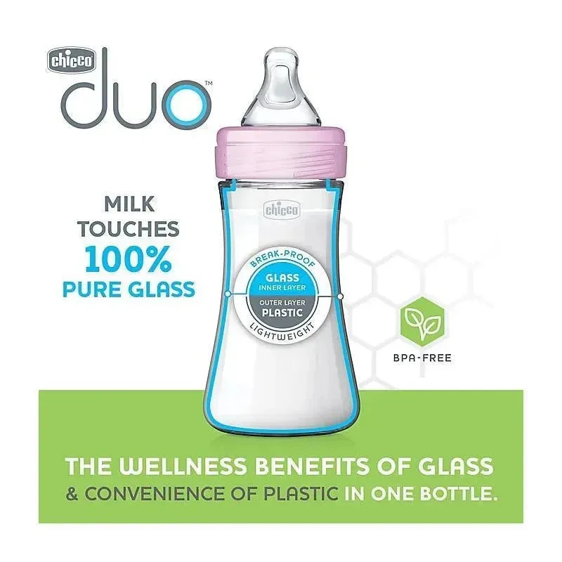 Chicco - Duo Newborn Baby Bottle Starter Gift Set, Pink 12 Chicco - Duo Newborn Baby Bottle Starter Gift Set, Pink - Image 10