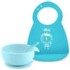 Chicco - Easy Start Silicone Feeding Gift Set 6M+ | Teal -Macro Baby Store chicco easy start silicone feeding gift set 6m teal image 1