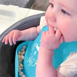 Chicco - Easy Start Silicone Feeding Gift Set 6M+ | Teal -Macro Baby Store chicco easy start silicone feeding gift set 6m teal image 8