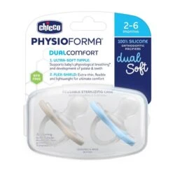 Chicco Feeding - Physioforma Orthodontic Silicone Pacifier Blue/Green 6-16M, 2Pk -Macro Baby Store chicco feeding physioforma orthodontic silicone pacifier blue green 6 16m 2pk image 10
