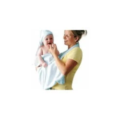 Clevamama Apron Baby Bath Towel - Blue