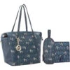 Clevamama - Hannah Tote Diaper Bag, Navy -Macro Baby Store clevamama hannah tote baby diaper bag navy image 1