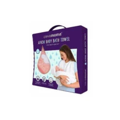 Clevamama Splash N Wrap Apron Towel Coral Pink - Baby Towel