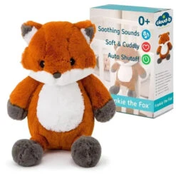 Cloud-B Cloud B - Soothing Sound Machine, Cuddly Stuffed Animal, 4 Soothing Sounds, Frankie The Fox