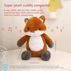 Cloud-B Cloud B - Soothing Sound Machine, Cuddly Stuffed Animal, 4 Soothing Sounds, Frankie The Fox -Macro Baby Store cloud b soothing sound machine cuddly stuffed animal 4 soothing sounds frankie the fox image 7