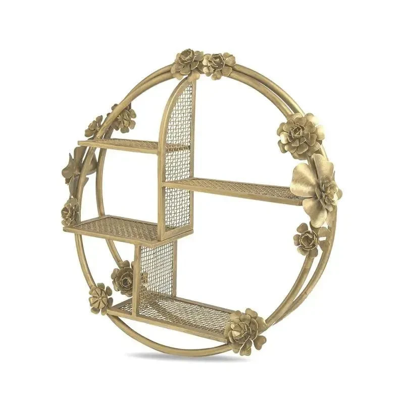 Crane - Baby Nursery Décor, Brass Shelving Wall Décor, Flower 5 Crane - Baby Nursery Décor, Brass Shelving Wall Décor, Flower - Image 3