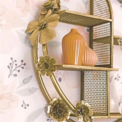 Crane - Baby Nursery Décor, Brass Shelving Wall Décor, Flower 11 Crane - Baby Nursery Décor, Brass Shelving Wall Décor, Flower -Macro Baby Store crane baby nursery decor brass shelving wall decor flower image 4