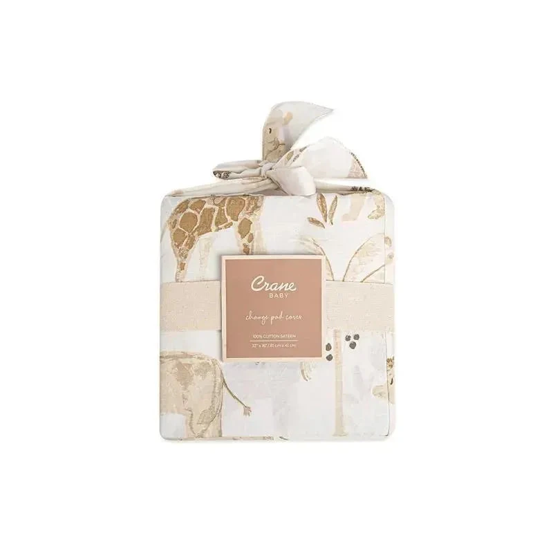 Crane - Baby Stretchy Changing Pad Cover, Breathable Changing Pad Cover, Safari Animal 5 Crane - Baby Stretchy Changing Pad Cover, Breathable Changing Pad Cover, Safari Animal - Image 3