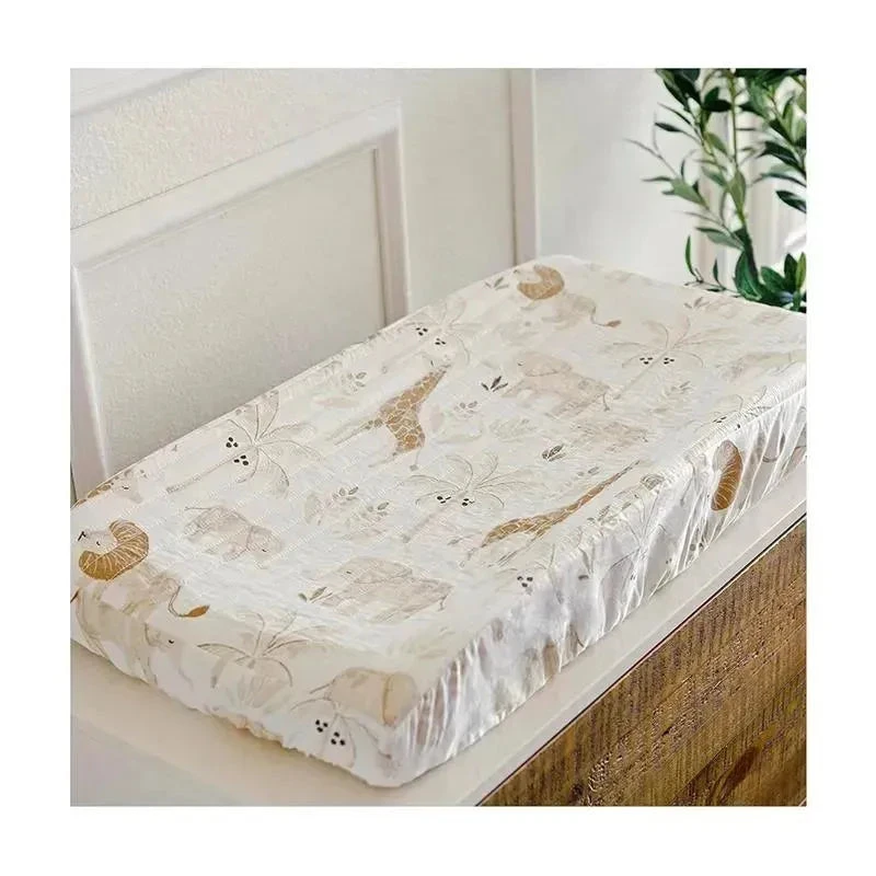 Crane - Baby Stretchy Changing Pad Cover, Breathable Changing Pad Cover, Safari Animal 7 Crane - Baby Stretchy Changing Pad Cover, Breathable Changing Pad Cover, Safari Animal - Image 5