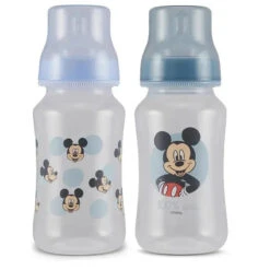 Cudlie - 2Pk Disney Mickey Bottles 11Oz, Cute