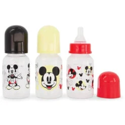 Cudlie - 3Pk Disney Mickey Mouse Bottles 5Oz, Mickey Whats Happening